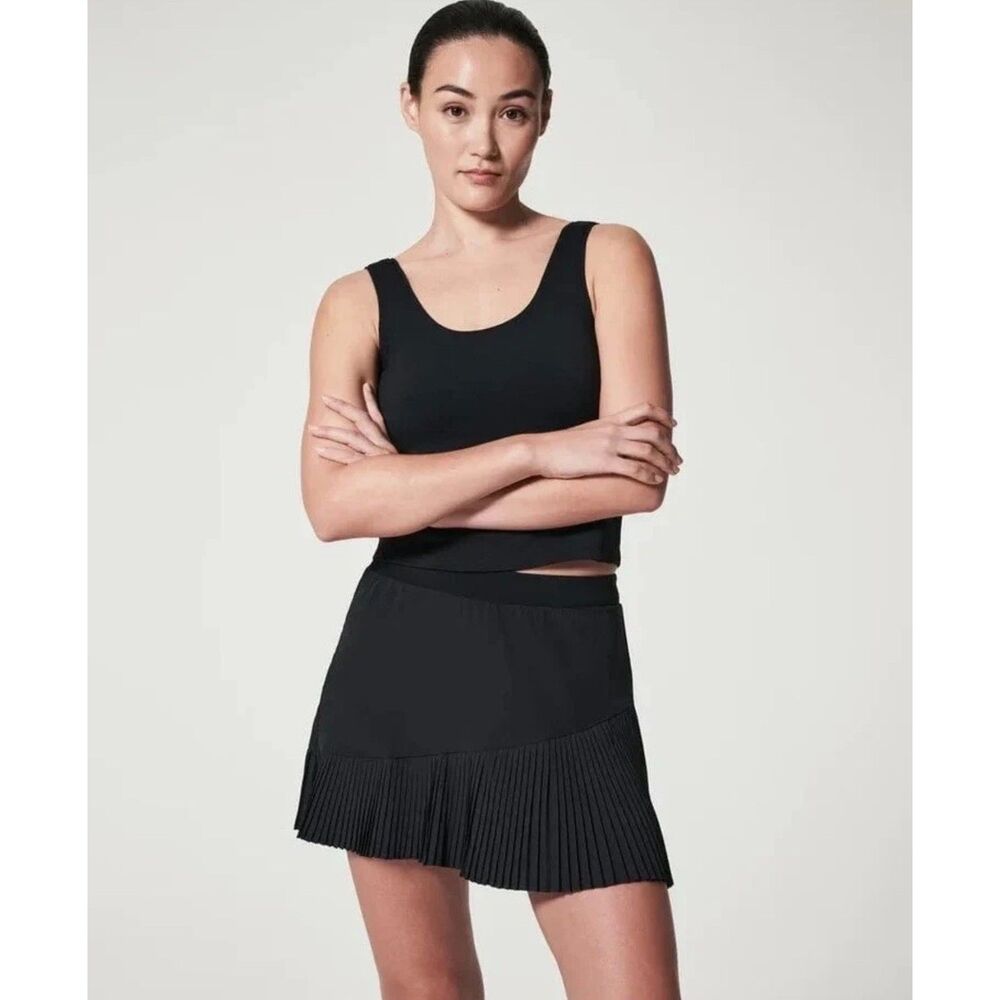 Spanx Yes Pleats Skort Black Size Small